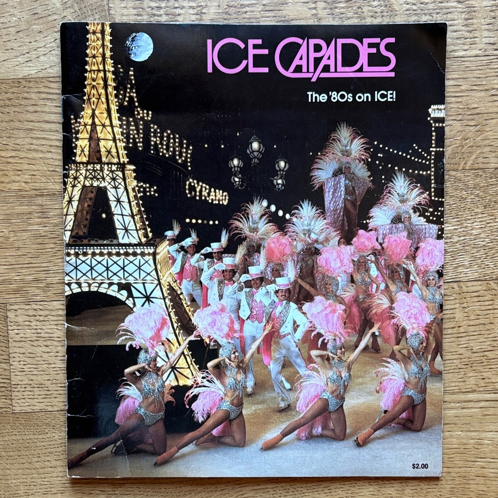 VTG ICE CAPADES The ‘80s on ICE! Souvenir Show Book/Pamphlet w/ Seductive Girls